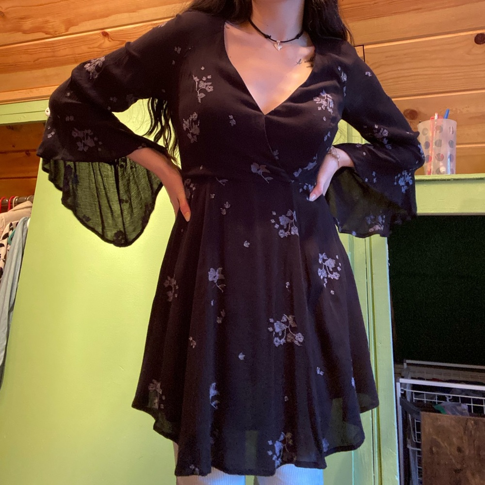 Embroidered free people floral dress